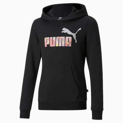 Puma junior essentials bloom logo hoodie