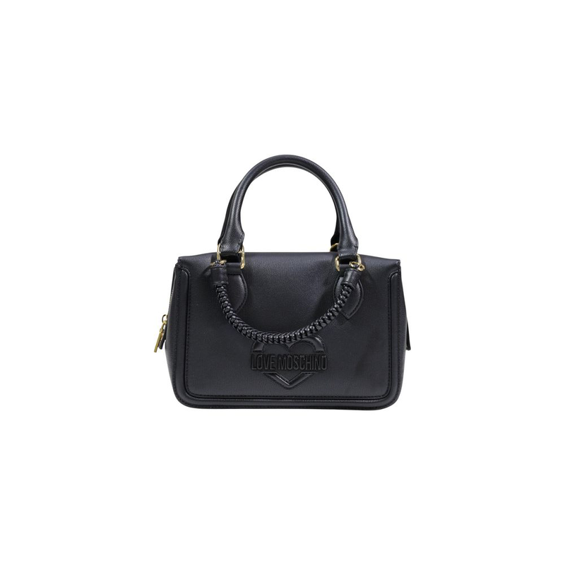 Black polyethylene handbag-null