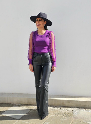 Knitted tull sleeve