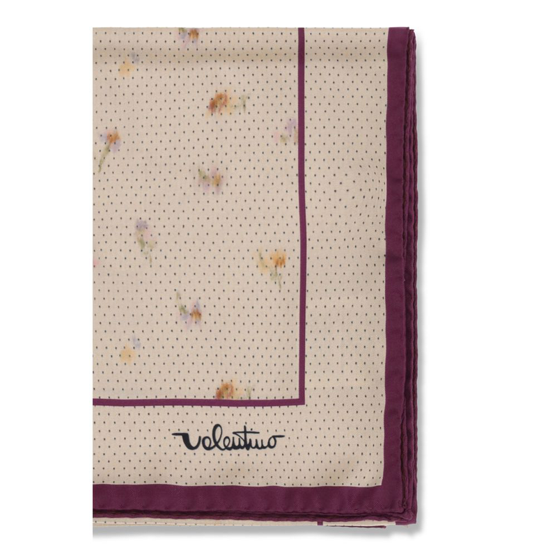 Beige silk scarf-null