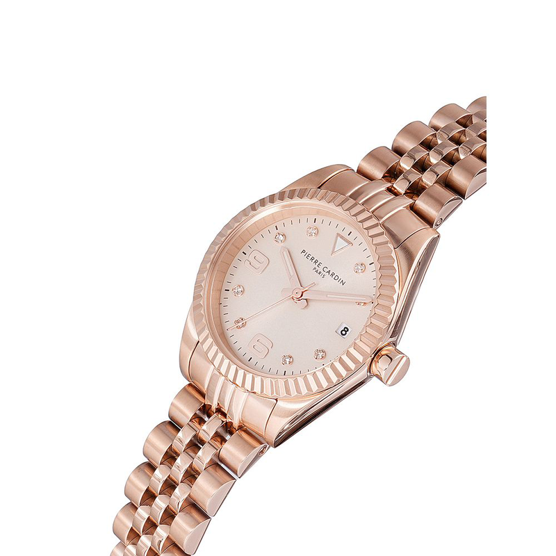 Multicolor stainless steel dress watch-null