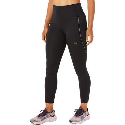 Asics women race high waist tight (2012c347-001), Black, medium