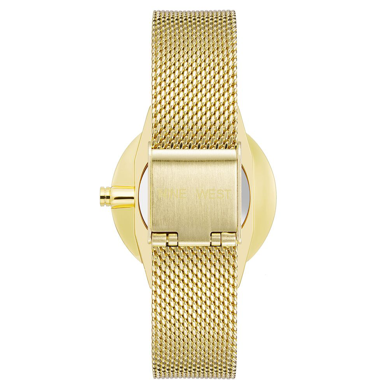 Gold stainless steel bracelet watch-null