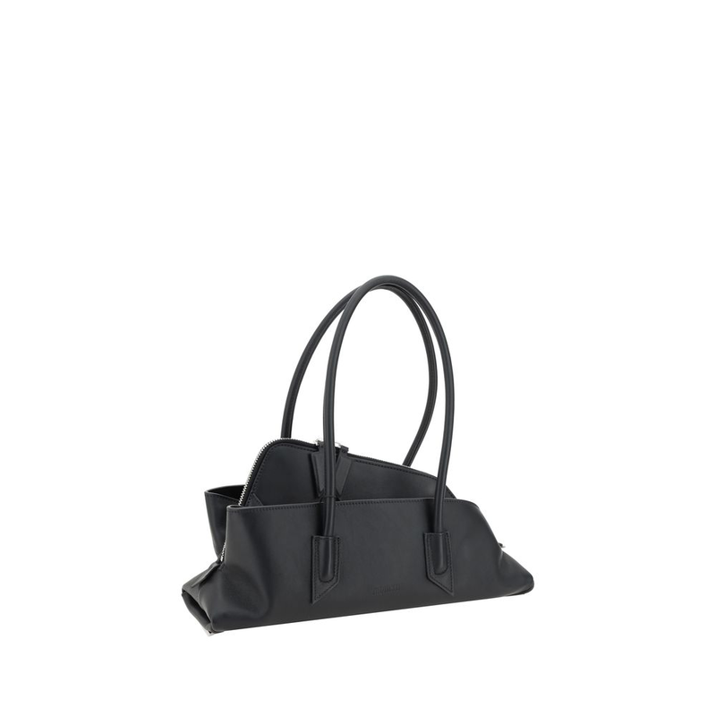 Black calf leather bos taurus shoulder bag-null