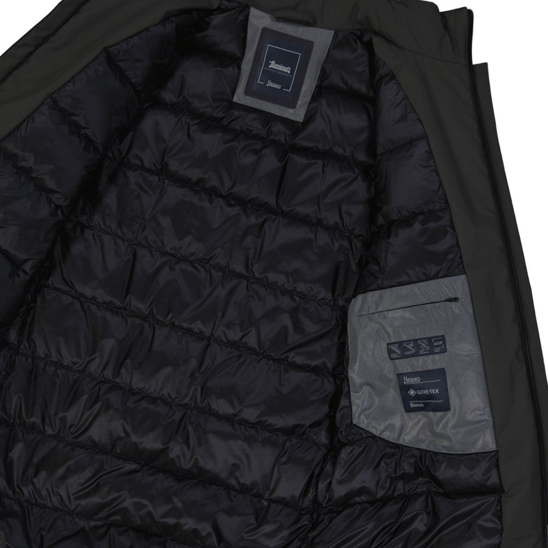 Gray polyester coat-null