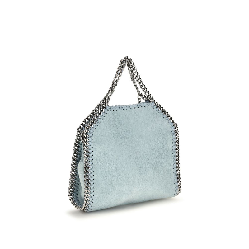 Blue polyester handbag-null