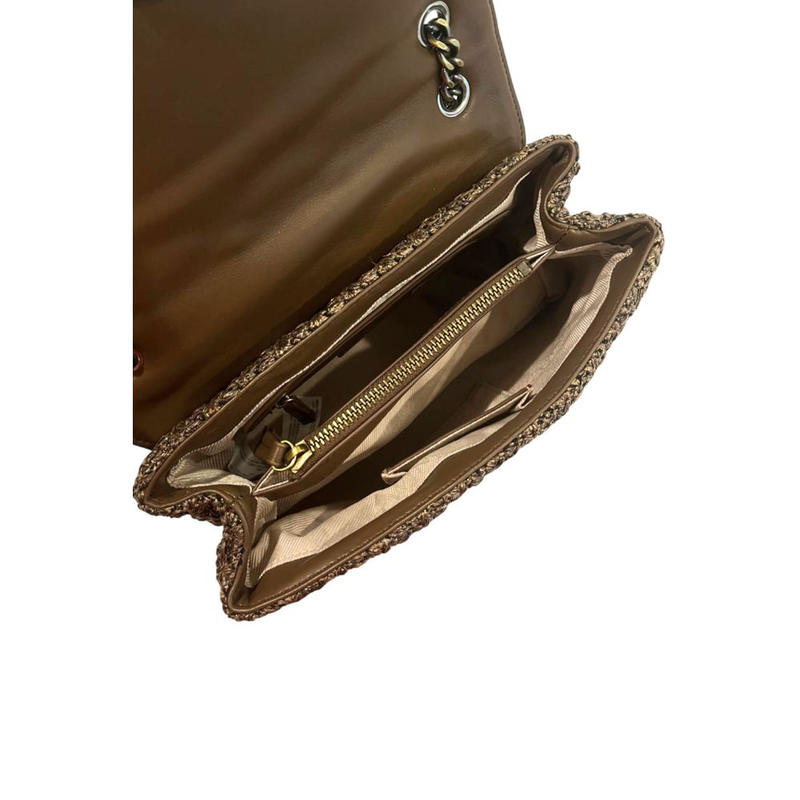 Brown polypropylene women crossbody bag-null