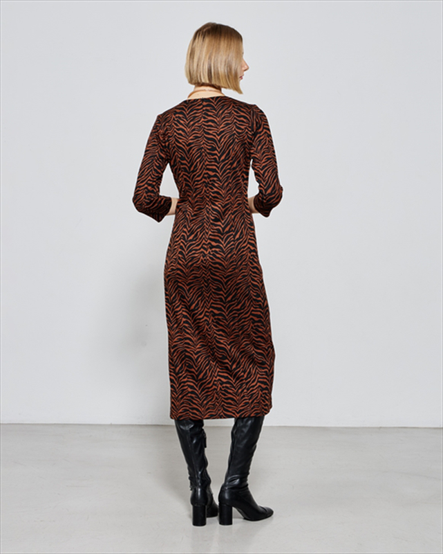 Midi dress zebra print image number null