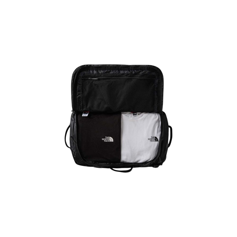 Black nylon duffel bag-null