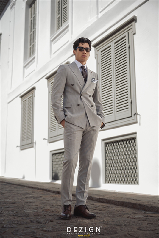 Product image: Dzine striped crossbody 2piece suit-null