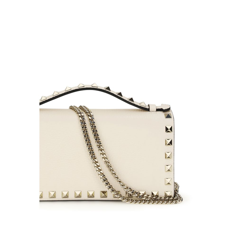 Beige calf leather bos taurus wallet-null