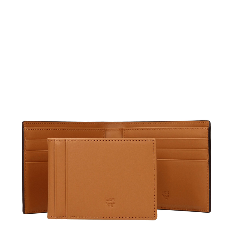 Brown fabric wallet-null