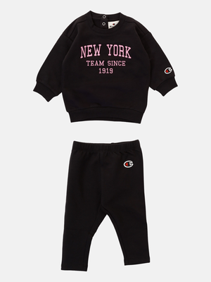 Champion infant girls set, Black, medium