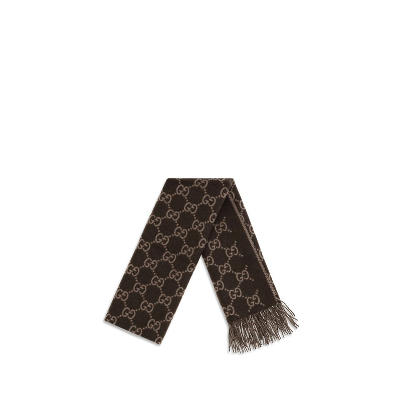Brown cashmere scarf-null