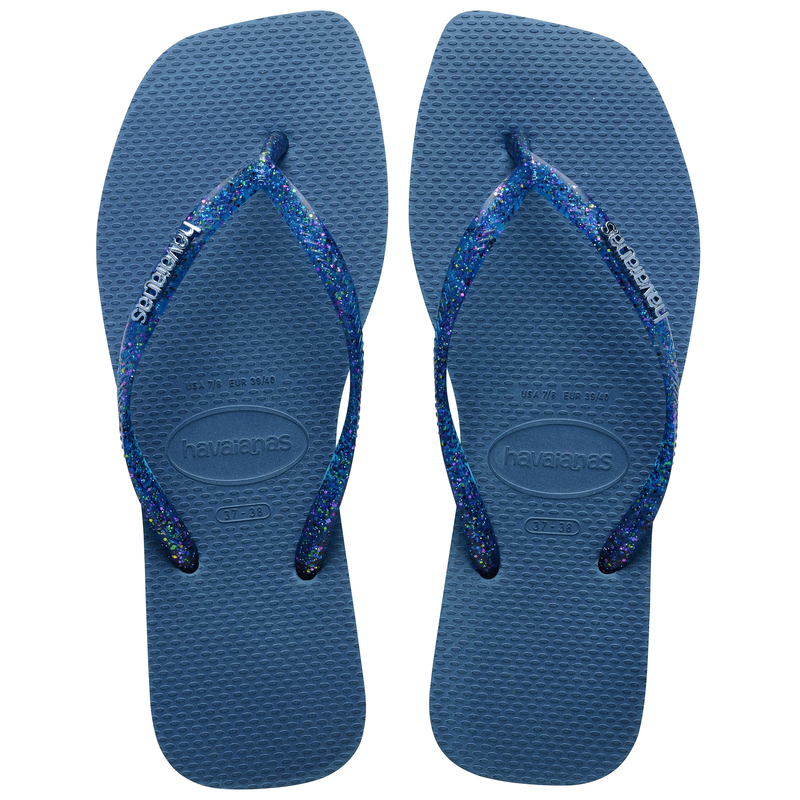 Havaianas slim square logo metallic-null