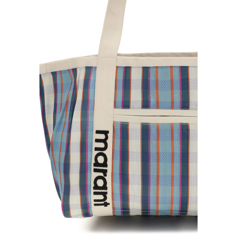 Multicolor nylon shoulder bag-null