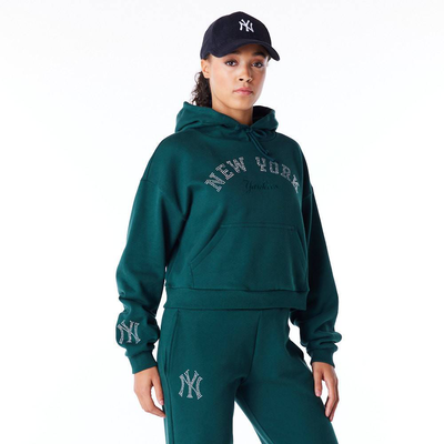 Mlb diamante hoodie  york yankees, Dark Green, medium