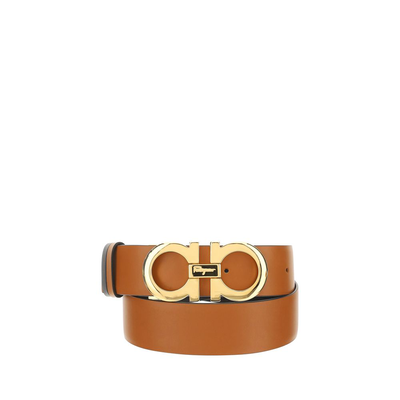 Brown calf leather bos taurus regular belt, Brown, medium