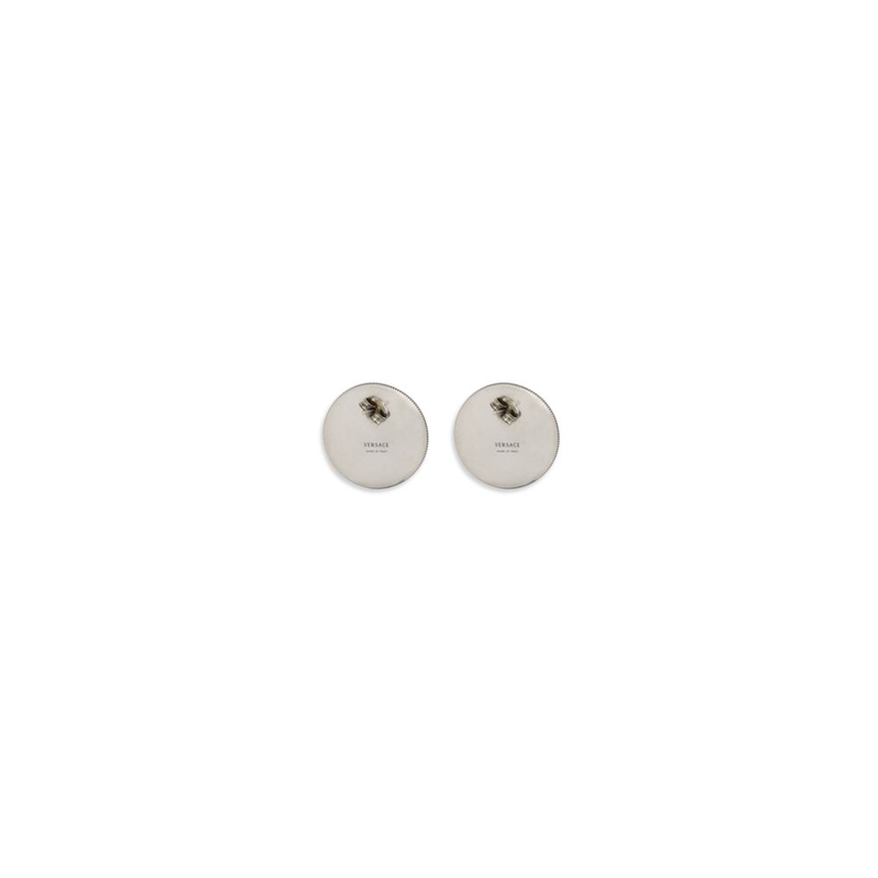 Gray brass earrings-null
