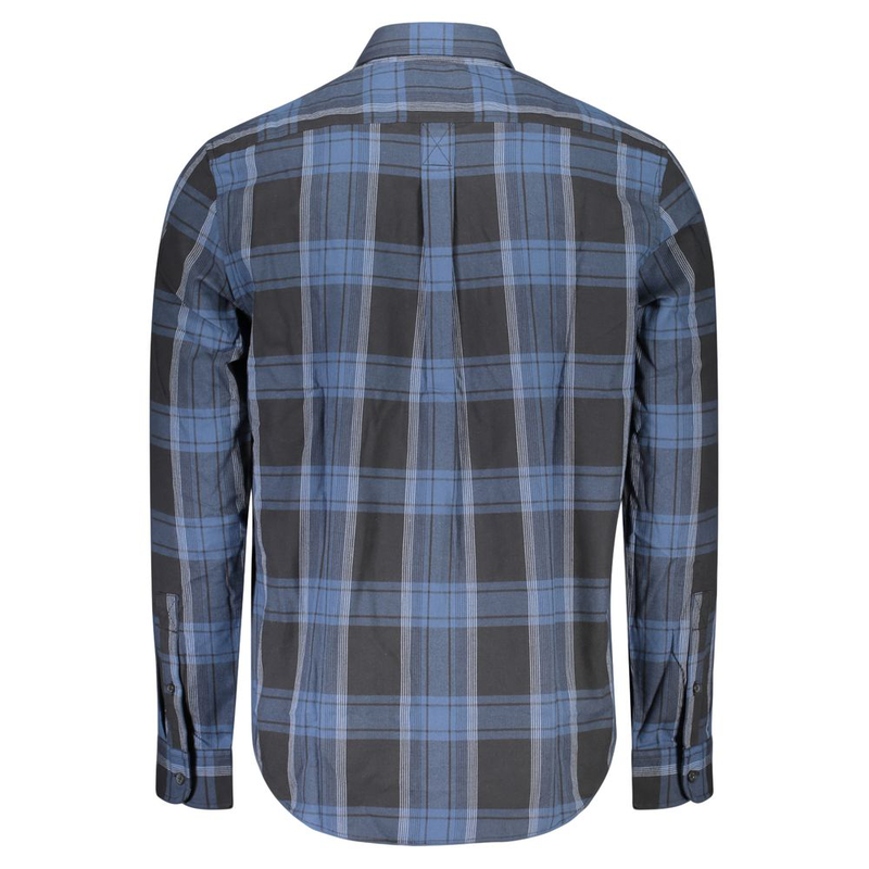 Blue cotton men's shirt-null