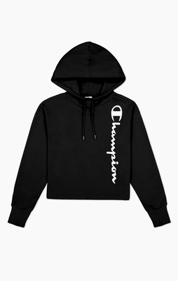 Champion women hooded sweatshirt (115389-kk001), Black, medium