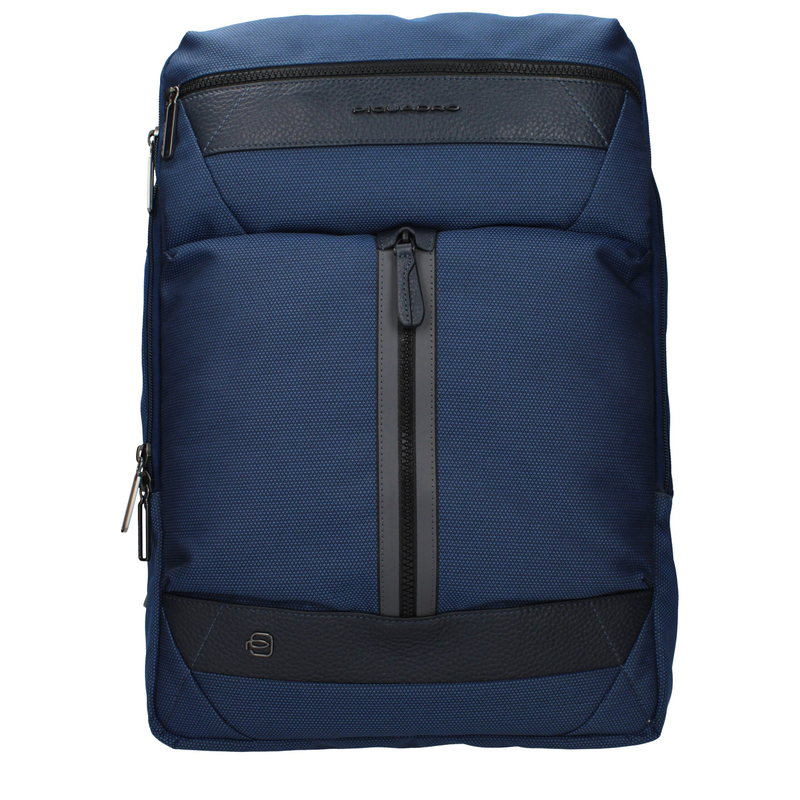 Blue fabric backpack-null