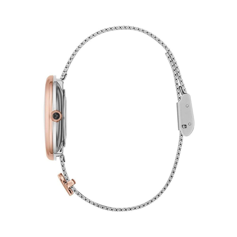 Gray stainless steel dress watch-null