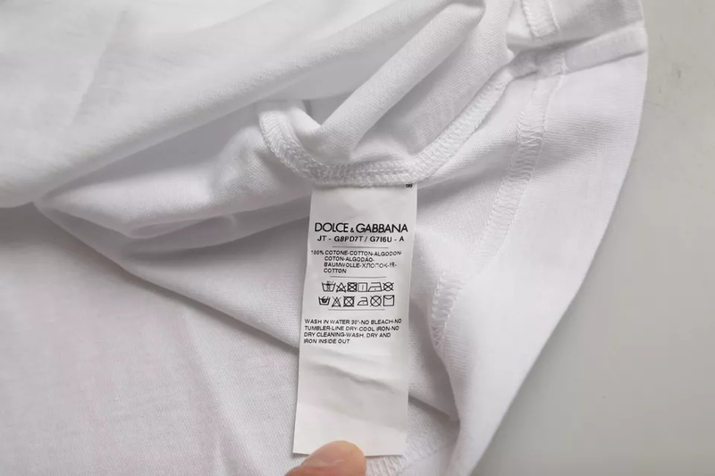 White logo round neck short sleeves t-shirt-null