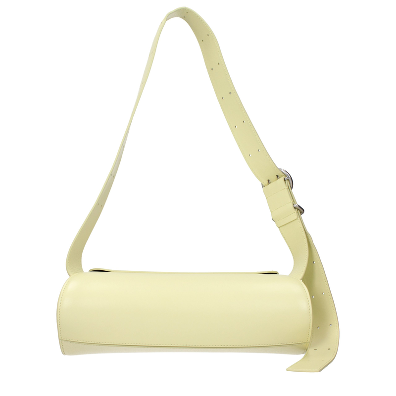 Yellow leather crossbody bag-null