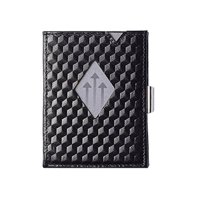 Πορτοφόλι exentri black cube exw341, Black, medium