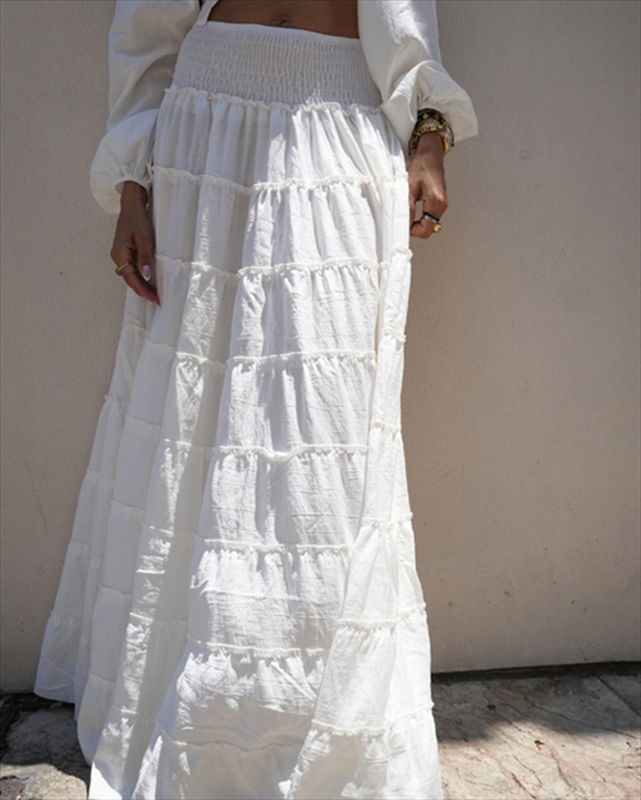 Product image: Zande esmeralda maxi skirt and wrap top set an36-null