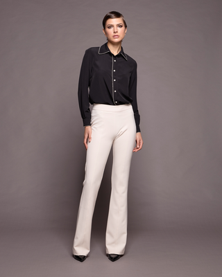 Suit flare leg trouser, Ice, medium