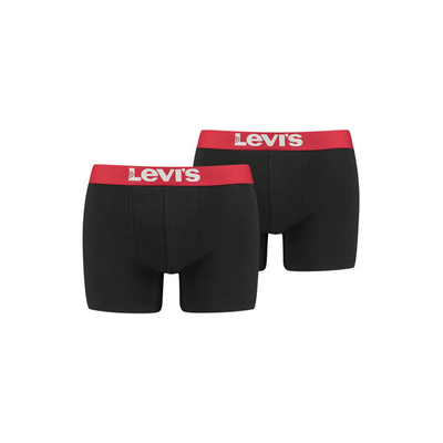 Levi's logo boxer briefs 2-pack, Black, medium