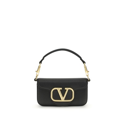 Black calf leather bos taurus shoulder bag, Black, medium