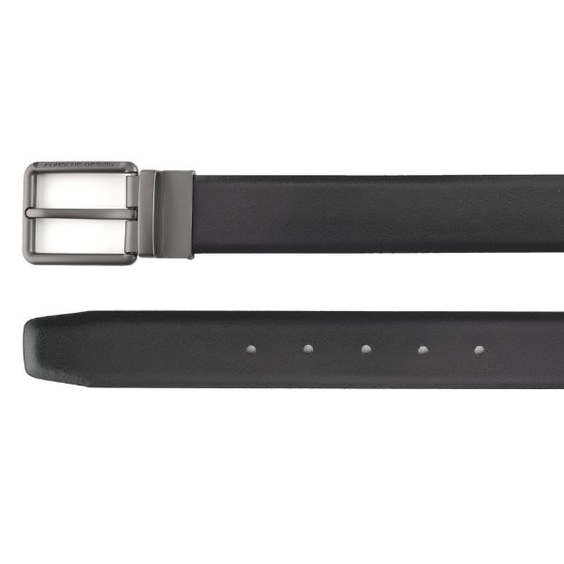 Porsche design business belt reversible shiny leather black-cognac-null