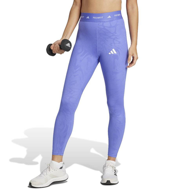 Techfit print 7/8 l, Blue, medium