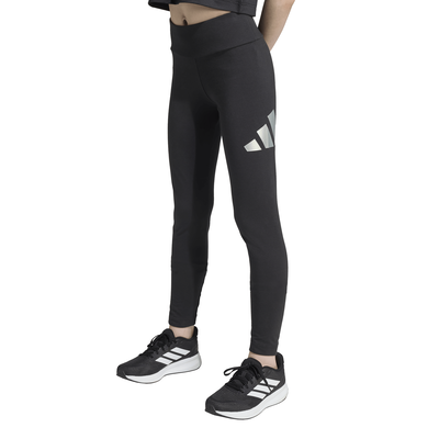 Adidas girls everyday glam cotton leggings, Black/black, medium