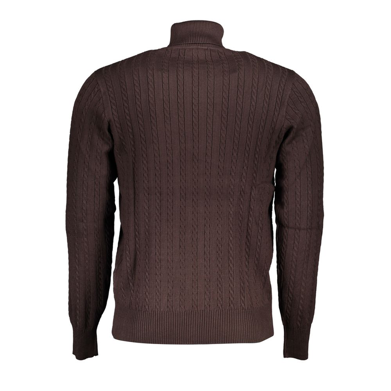 Marrone viscosa uomo maglia-null