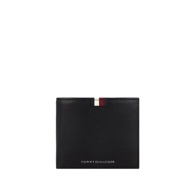Tommy hilfiger ανδρικό πορτοφόλι, Black Δερμα, medium