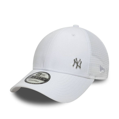 New era flawless 9forty trucker new york yankees, White, medium