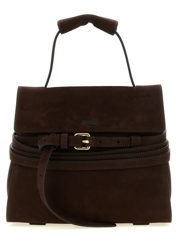 Brown calfskin handbag-null