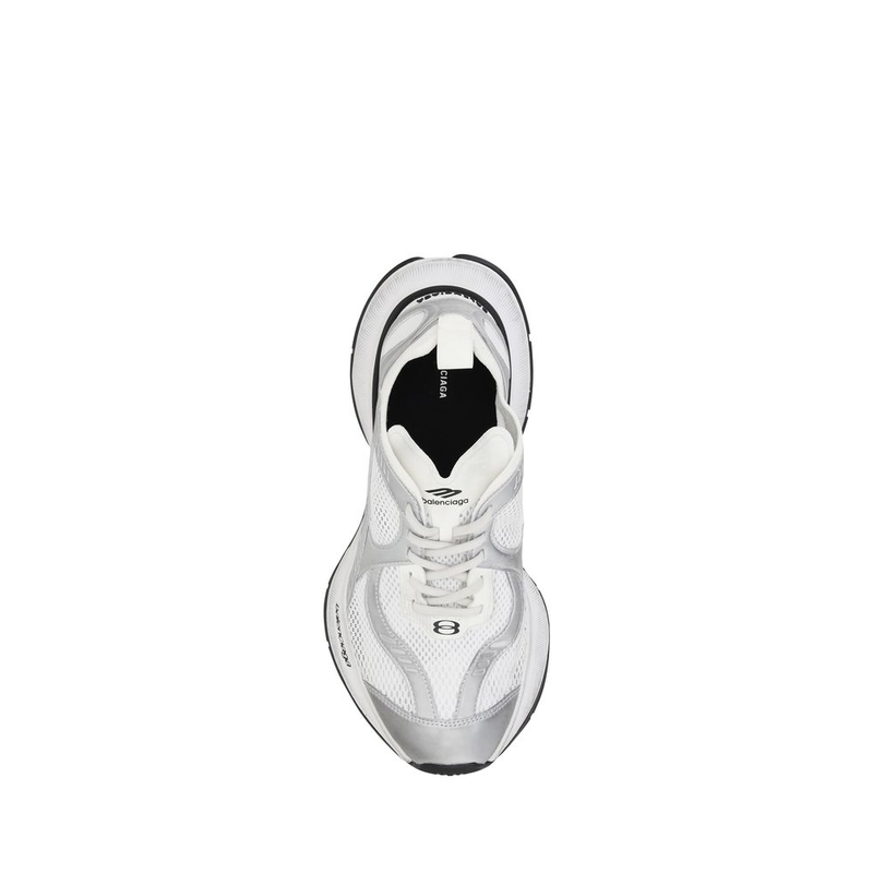 White polyethylene athletic sneakers-null