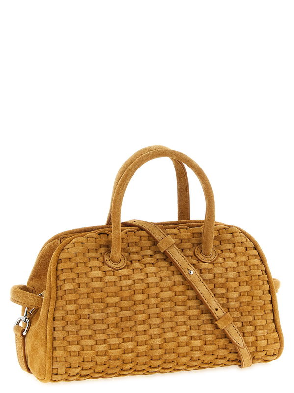 Beige calfskin handbag-null