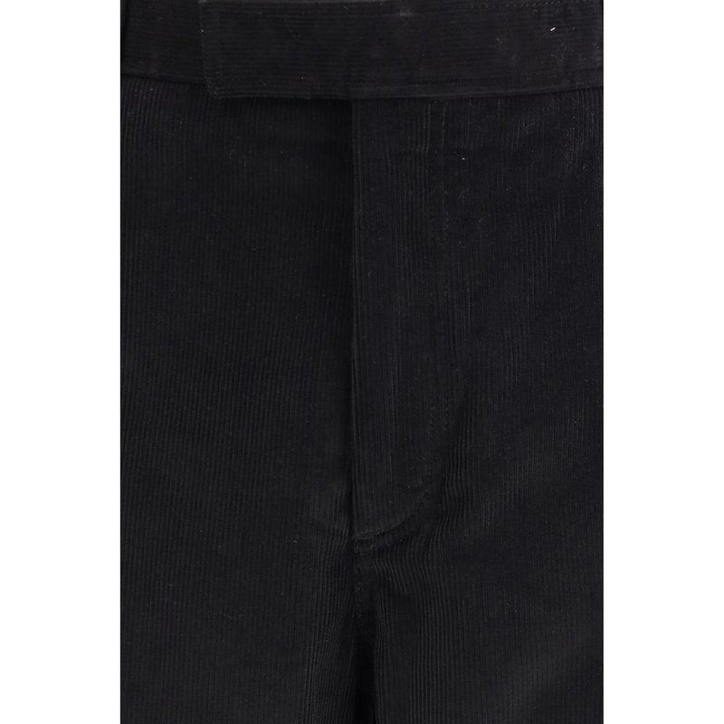 Black cotton chino pants-null