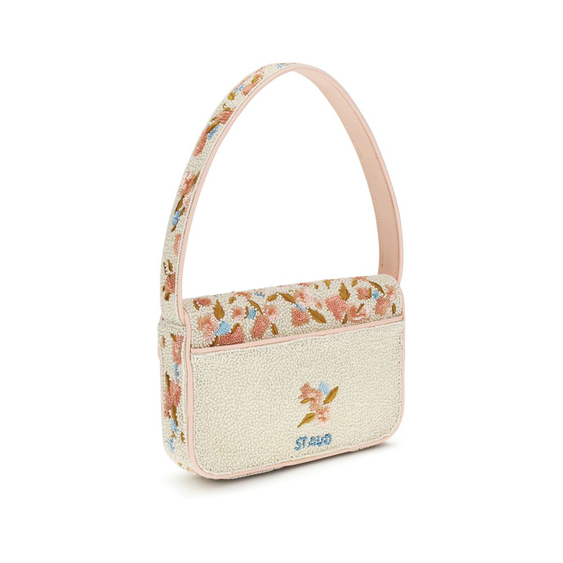 Multicolor glass shoulder bag-null