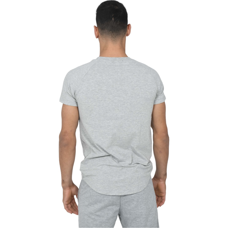 Slim fit oval bottom round neck t-shirt with spandex #8026 image number null