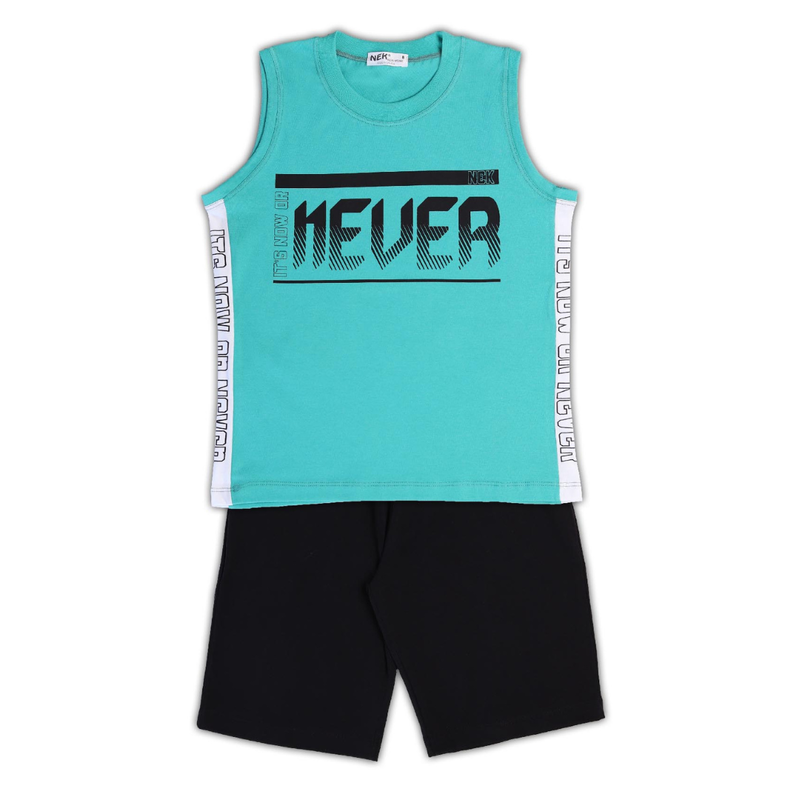 Nek kids wear boys short set green 61123-148-null