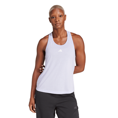 Adidas women's train essentials minimal branding racerback t, Violet Tone, medium