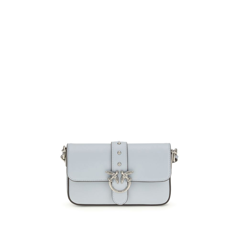 Blue calf leather bos taurus shoulder bag-null