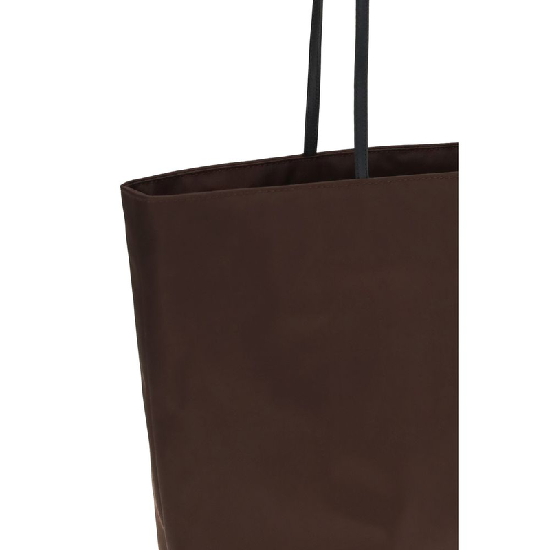 Brown polyamide shoulder bag-null